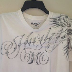 Hurley Shirts - *2for$5 Men's Hurley White T-Shirt Sz. M Hurley Shirts - *2for$5 Men's Hurley White T-Shirt Sz. M
